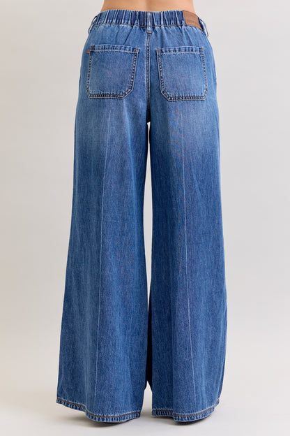 Judy Blue Palazzo Elastic Waist