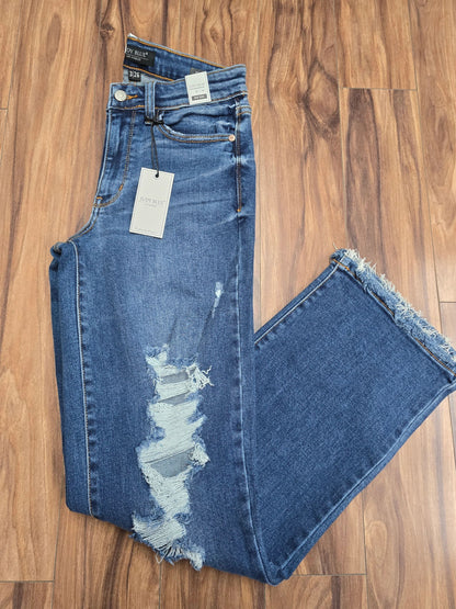 Judy Blue Distressed Dad Jeans