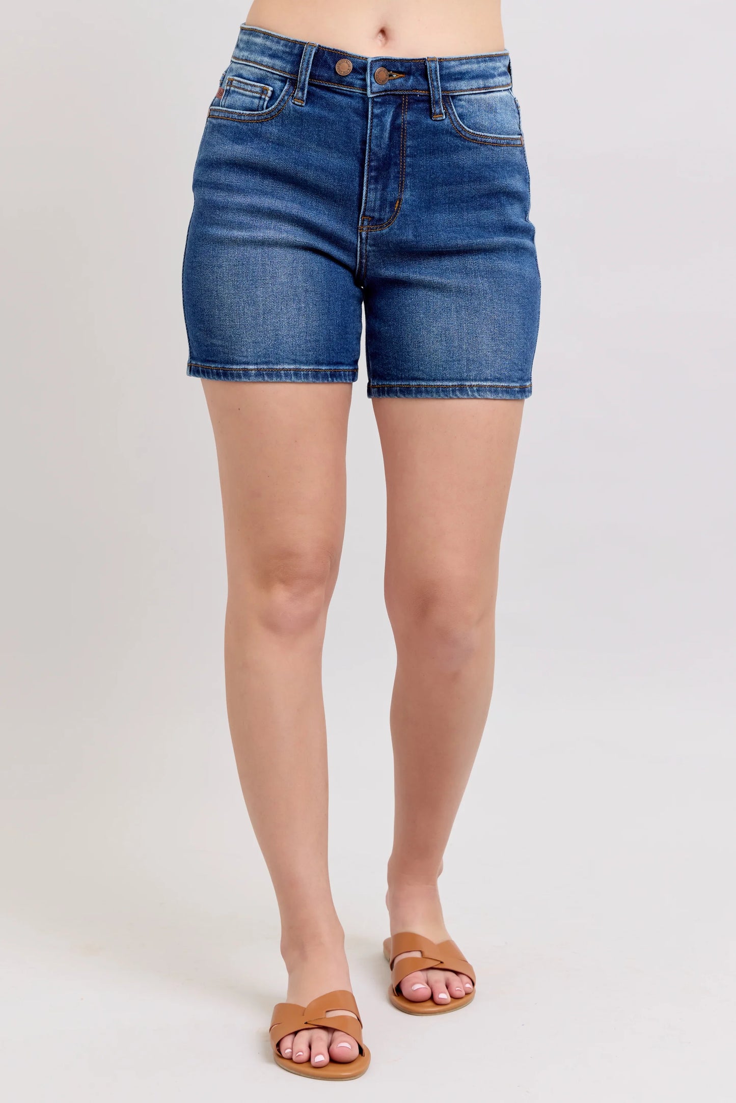 Judy Blue 2 Button Dad Shorts