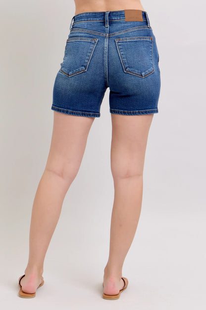 Judy Blue 2 Button Dad Shorts