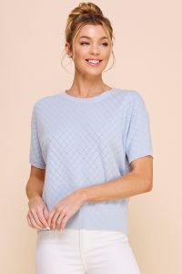 Dolman Argyle Pointelle