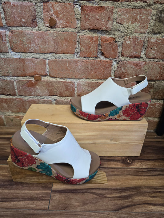 Corkey's Floral Wedge