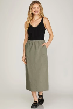 CARGO MIDI SKIRT