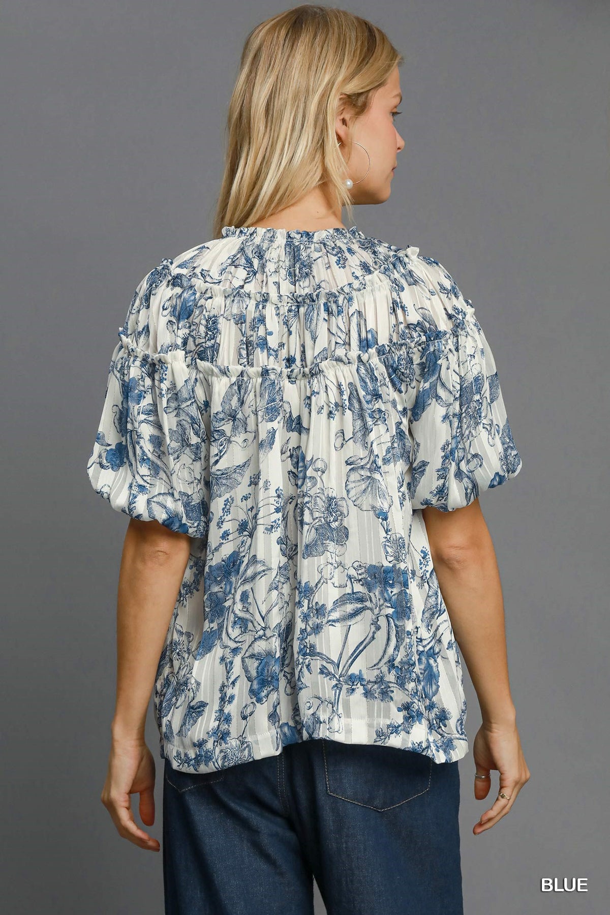 Floral Ruffle Top