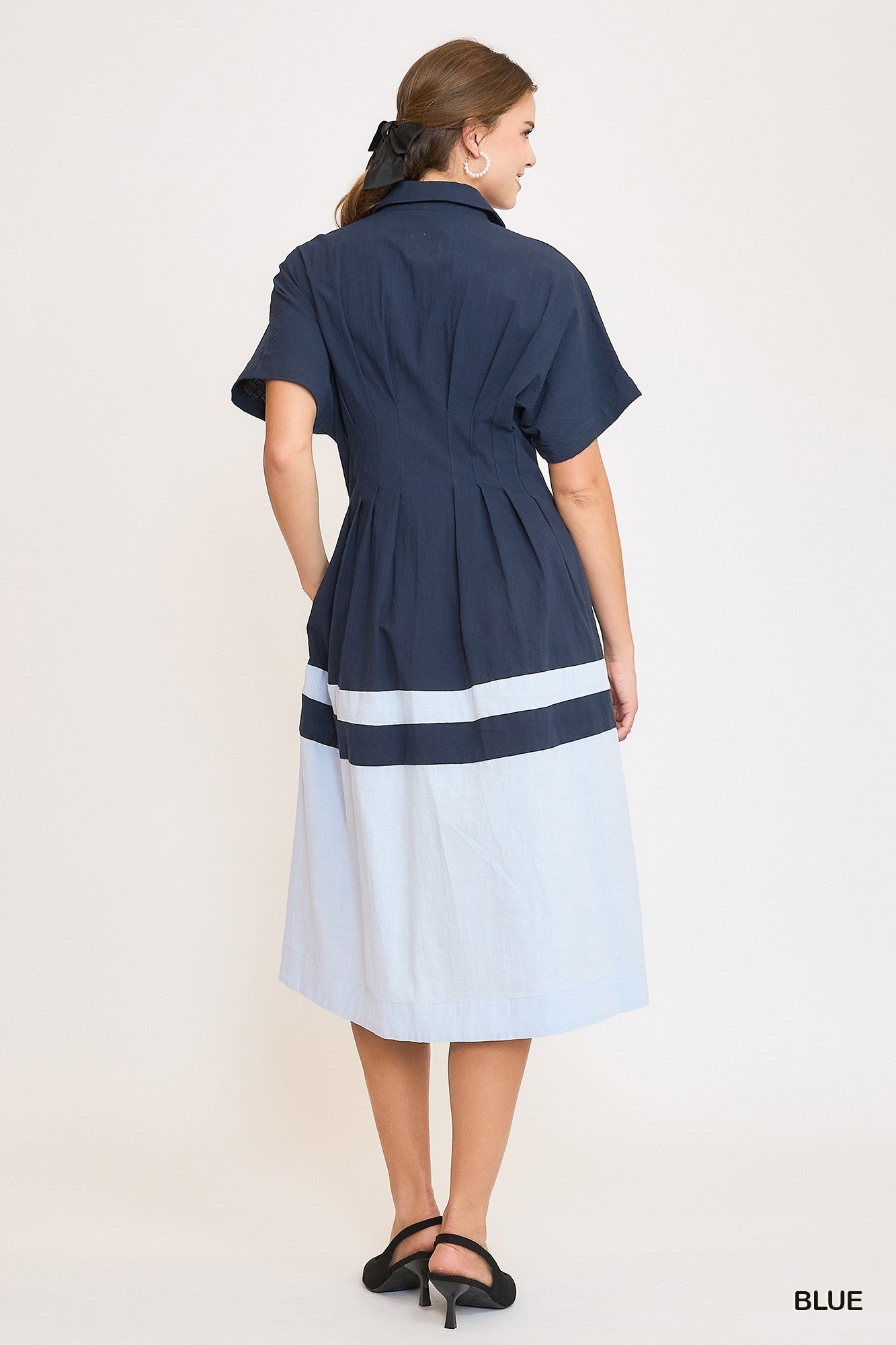 Color Block Midi Dress