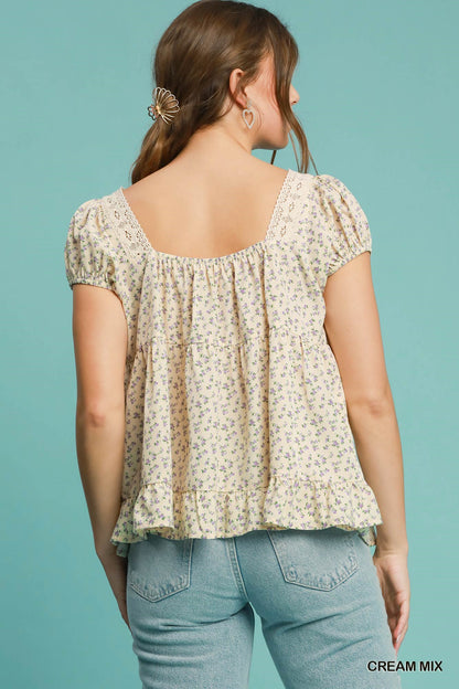Floral Bow Top