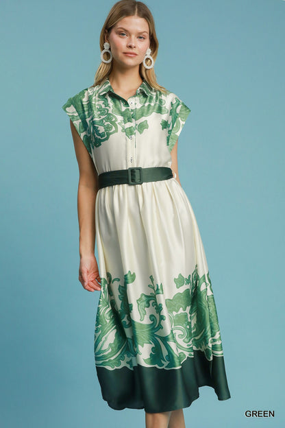 Tropical Midi Dress