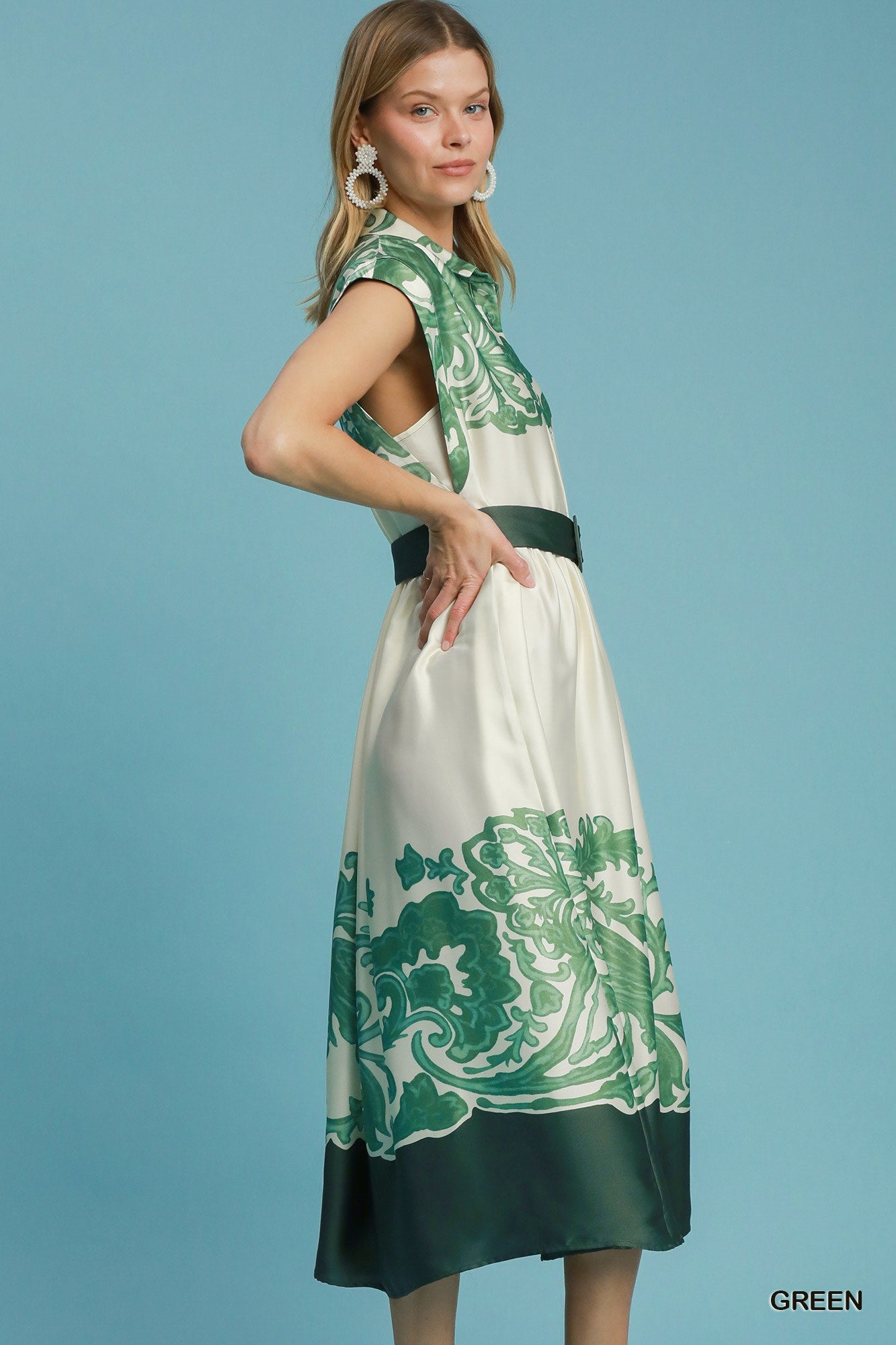 Tropical Midi Dress