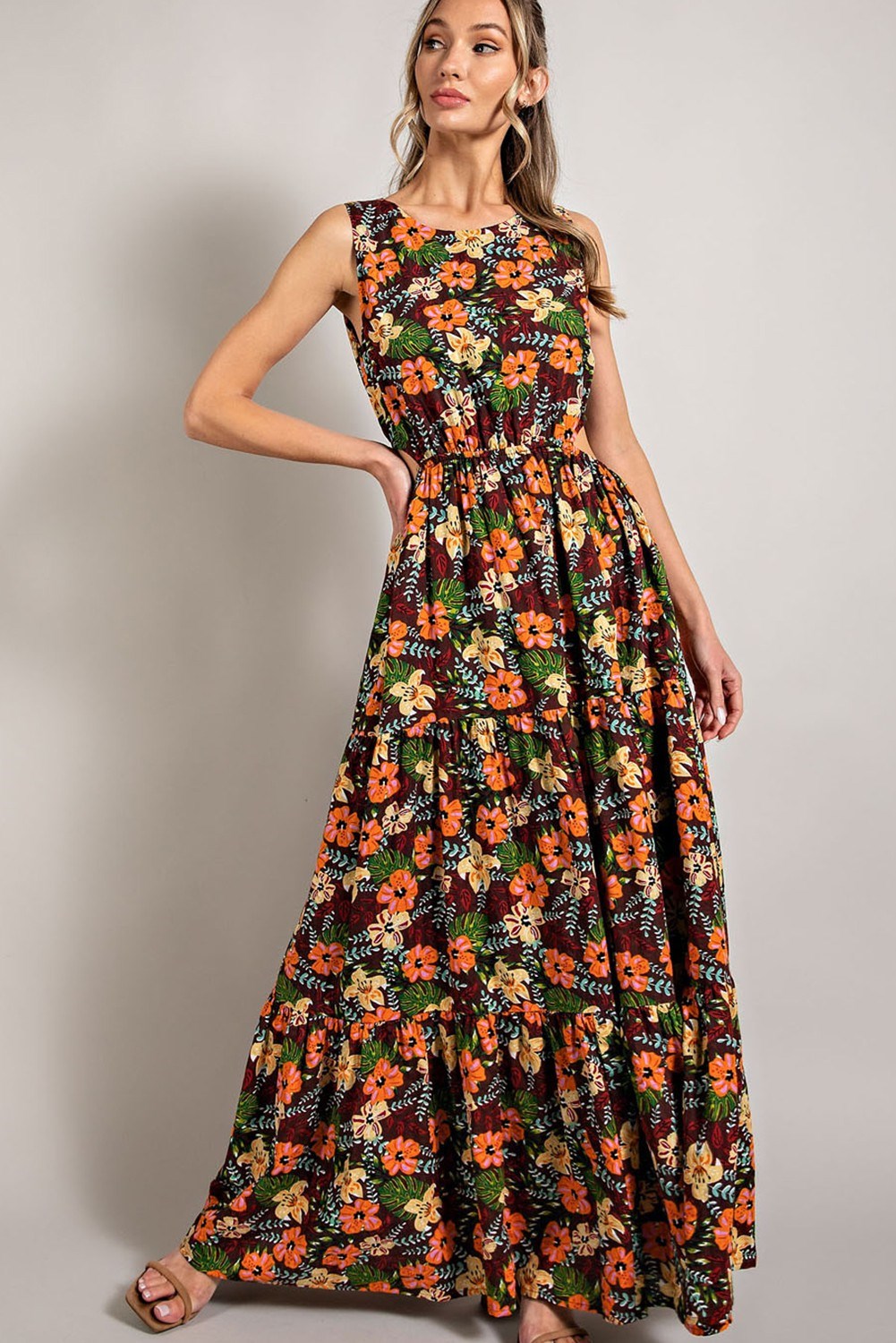 Floral Tiered Maxi Dress