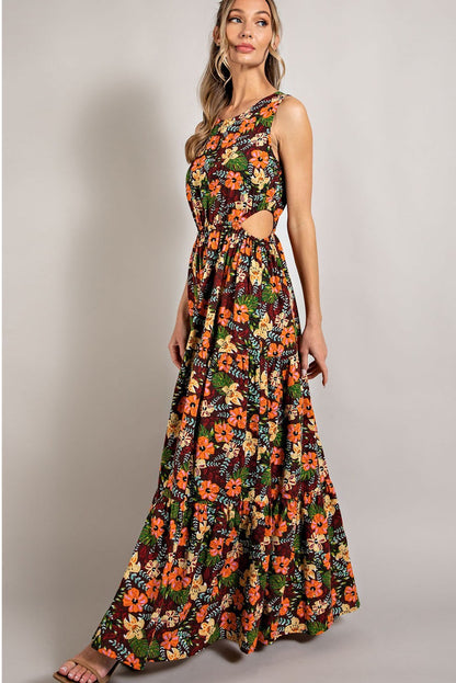 Floral Tiered Maxi Dress
