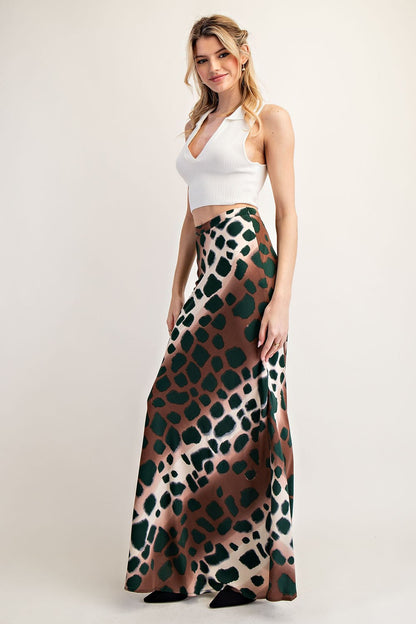 Spotted Maxi Skirt