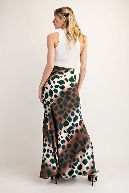Spotted Maxi Skirt