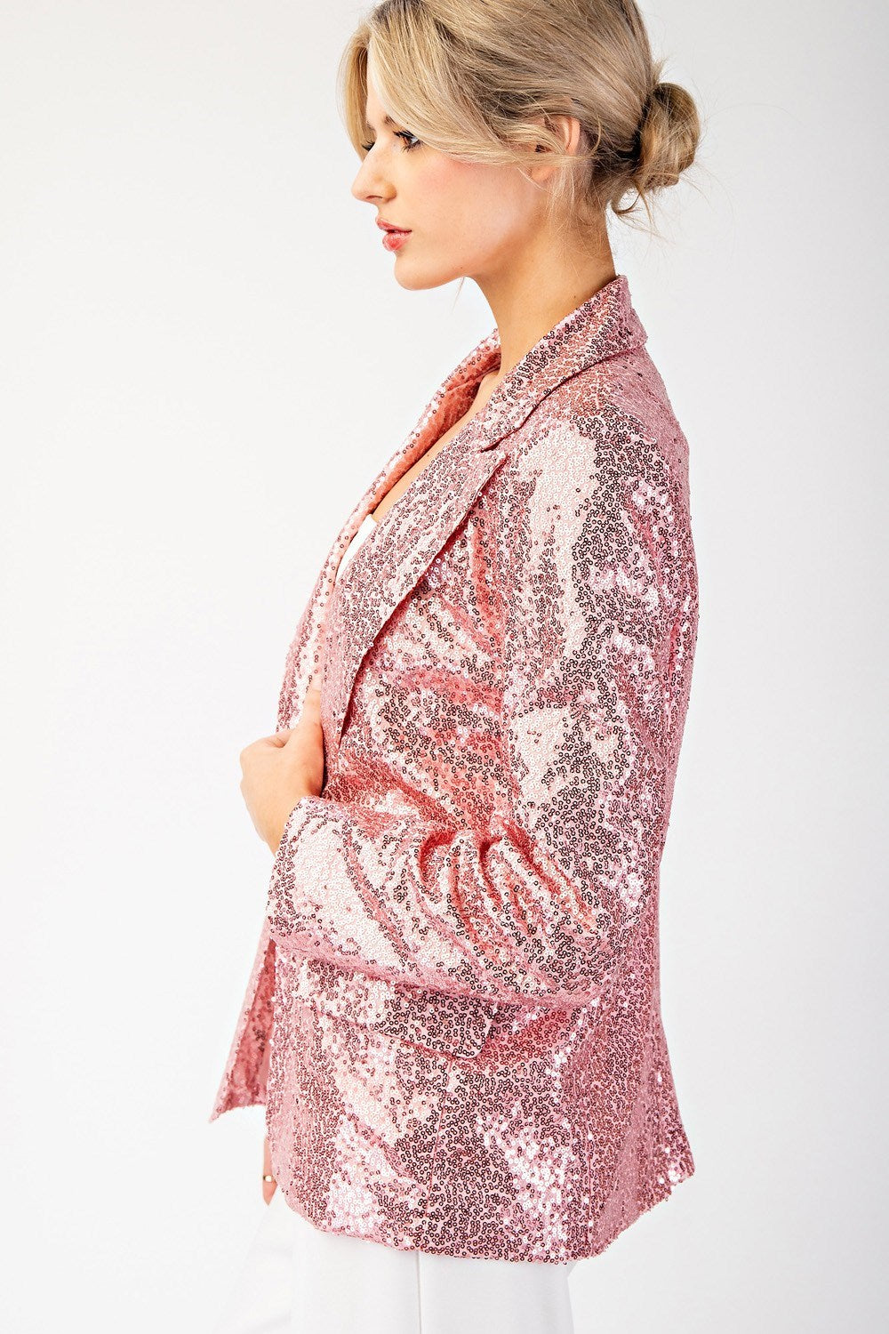 Champagne Shimmer Blazer