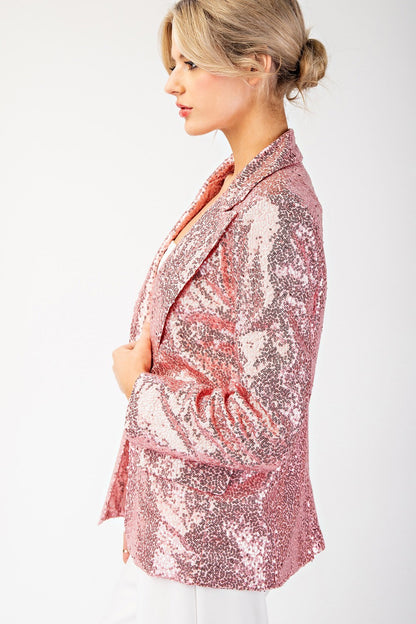 Champagne Shimmer Blazer