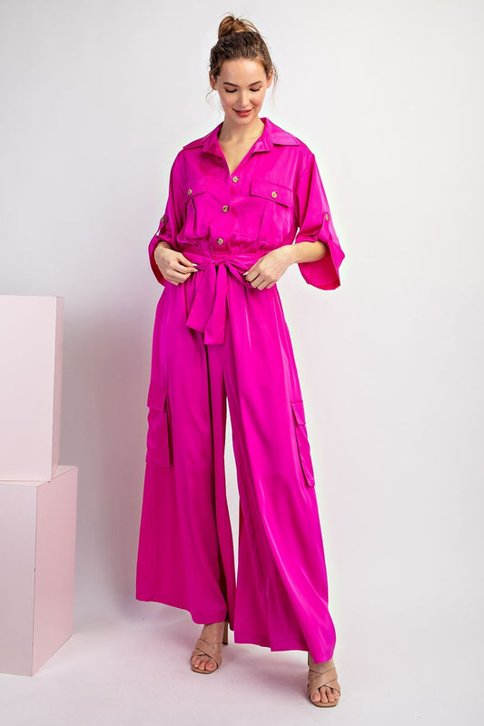 Satin Elegance Jumpsuit