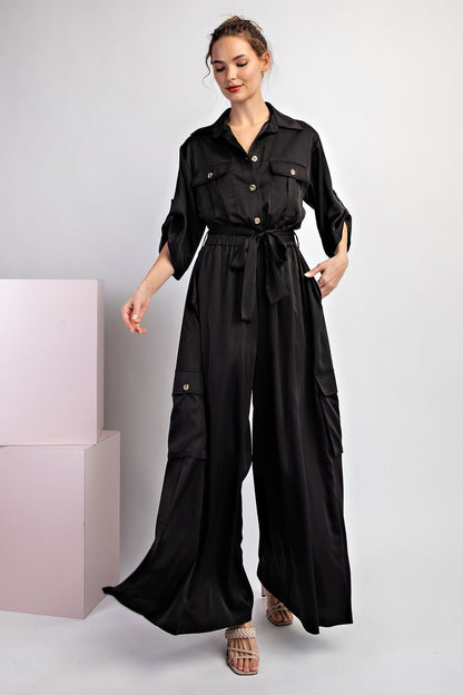 Satin Elegance Jumpsuit