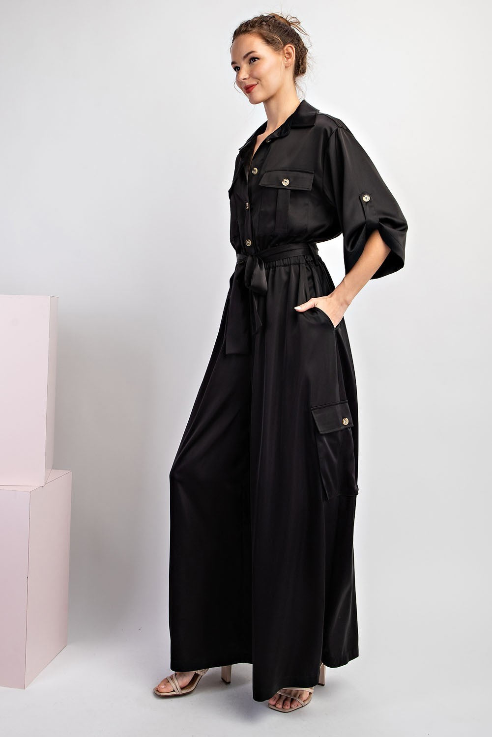 Satin Elegance Jumpsuit
