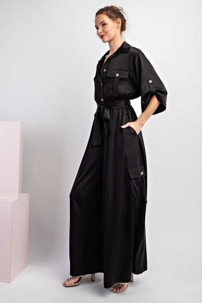 Satin Elegance Jumpsuit