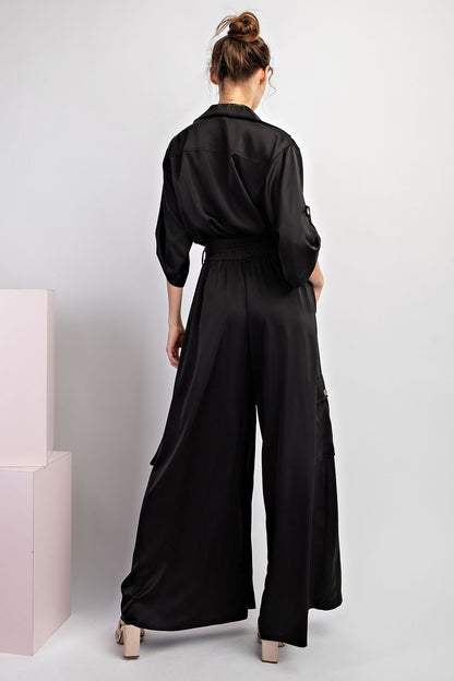 Satin Elegance Jumpsuit