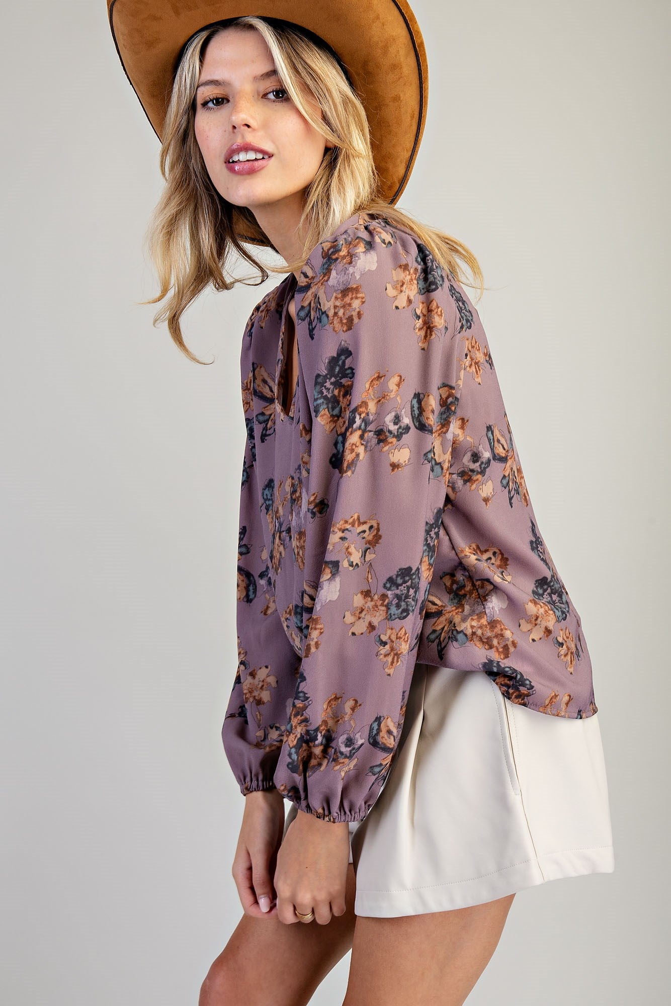 Floral Printed Long Sleeve Top