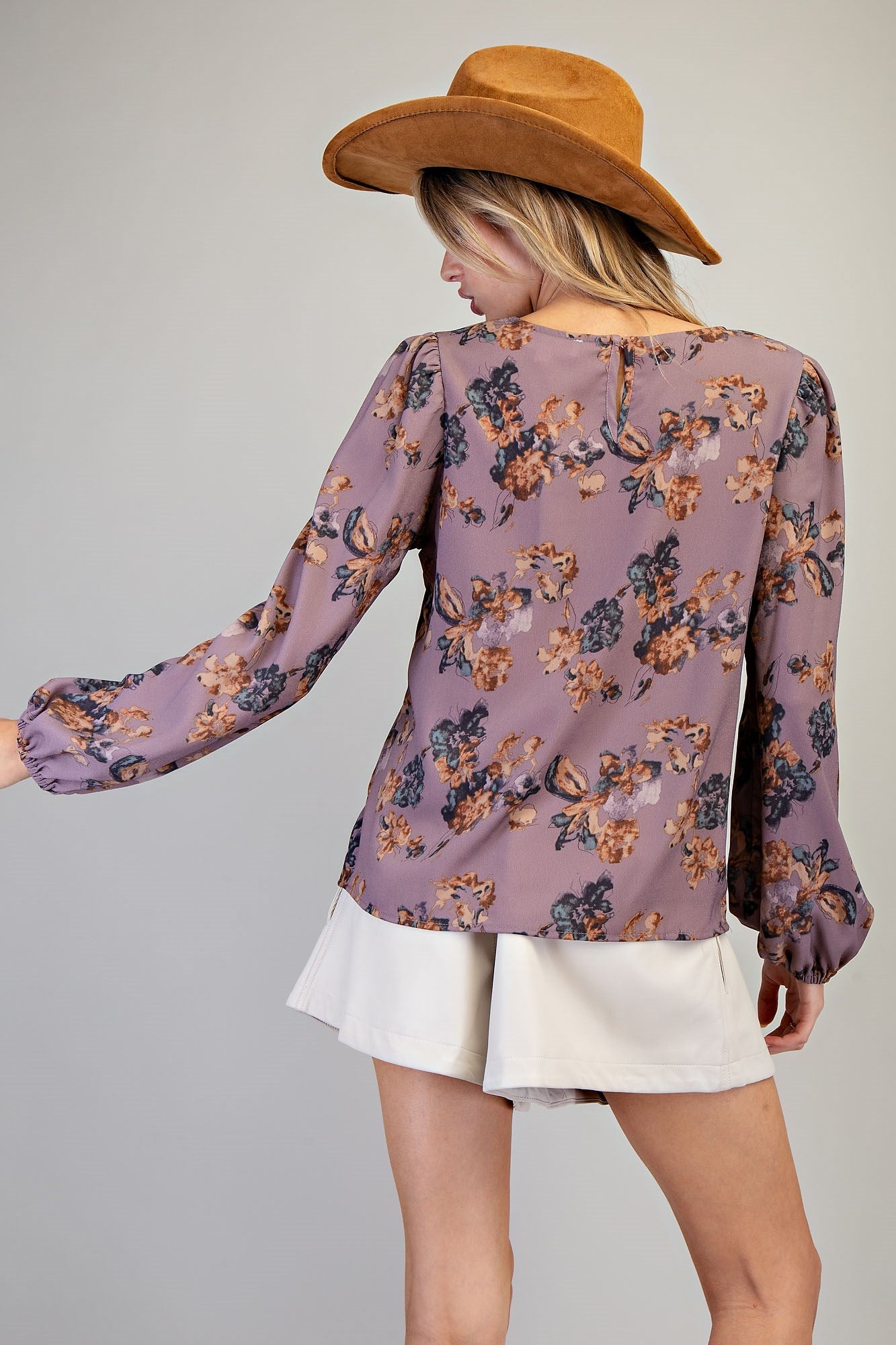Floral Printed Long Sleeve Top