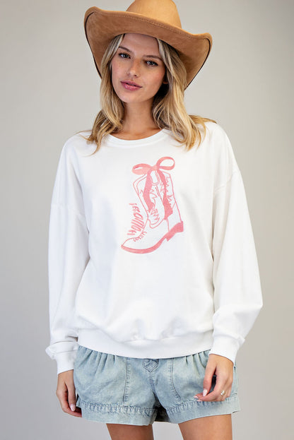 Sweet Rodeo Bow Sweatshirt
