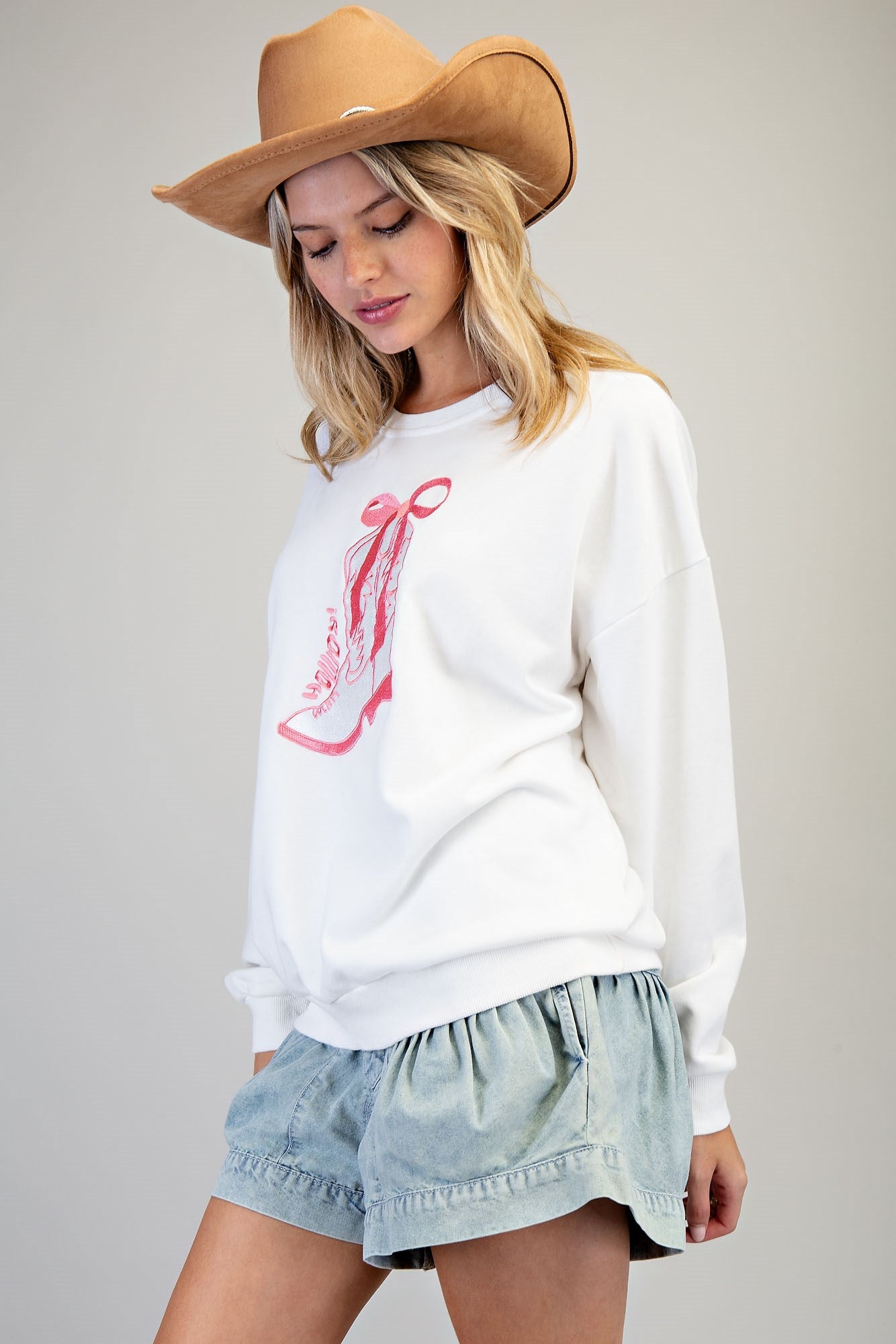 Sweet Rodeo Bow Sweatshirt