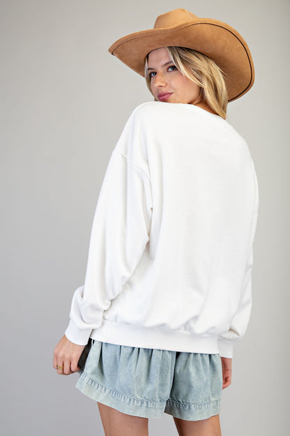 Sweet Rodeo Bow Sweatshirt