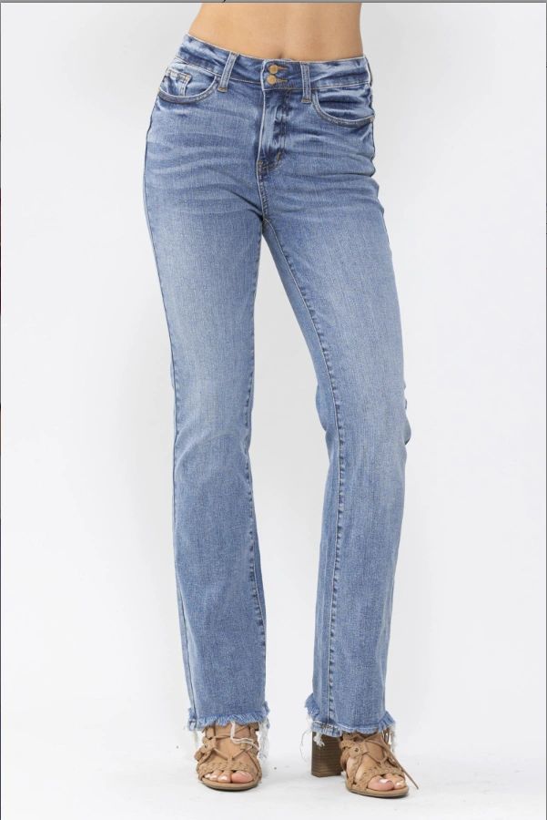 JUDY BLUE BUTTON BOOTCUT