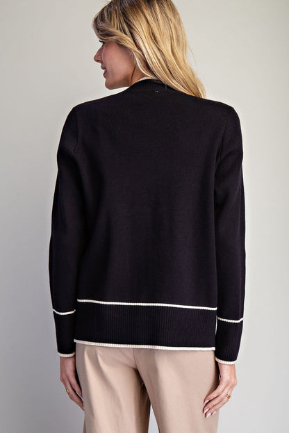 Sweetheart Trim Cardigan