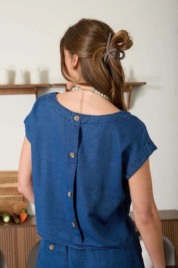 Denim Breeze Top