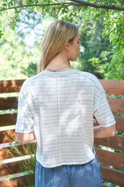 STRIPE SEAM HENLEY