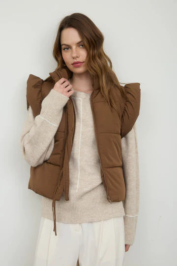 BOW PUFFER VEST