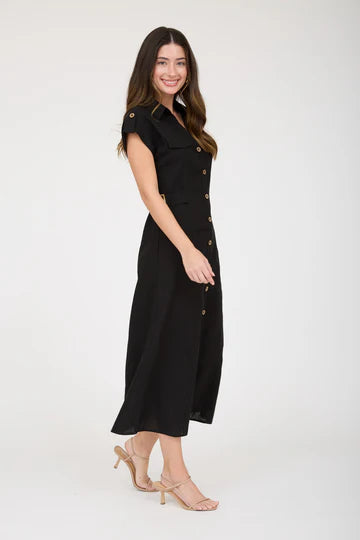 Buttoned & Beautiful Dress
