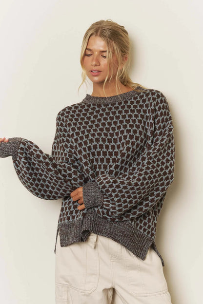 Graceful Geometric Sweater