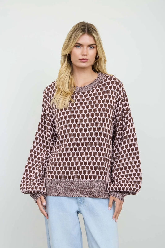 Graceful Geometric Sweater