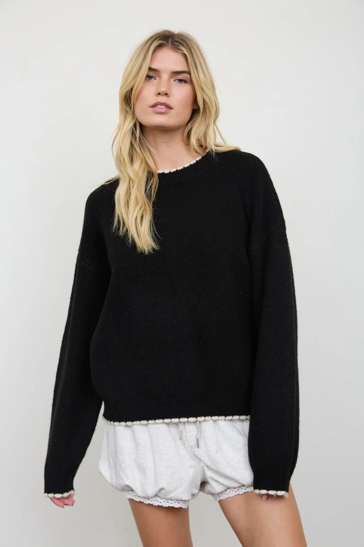 Black Bear Cloud Sweater