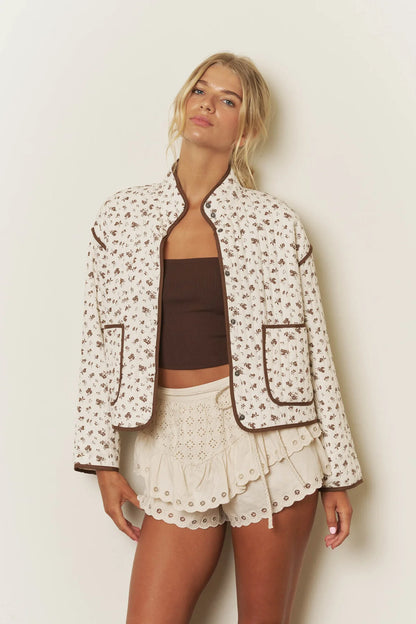 Floral Quilted Jacket