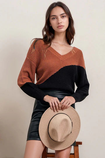 BACK TIE SWEATER