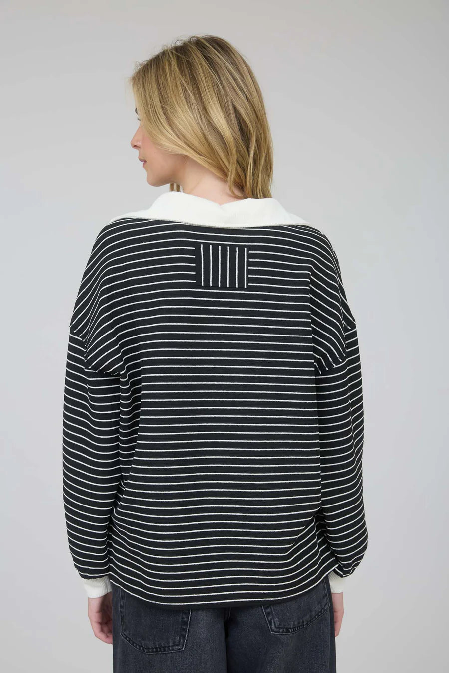 COLLAR STRIPE TOP