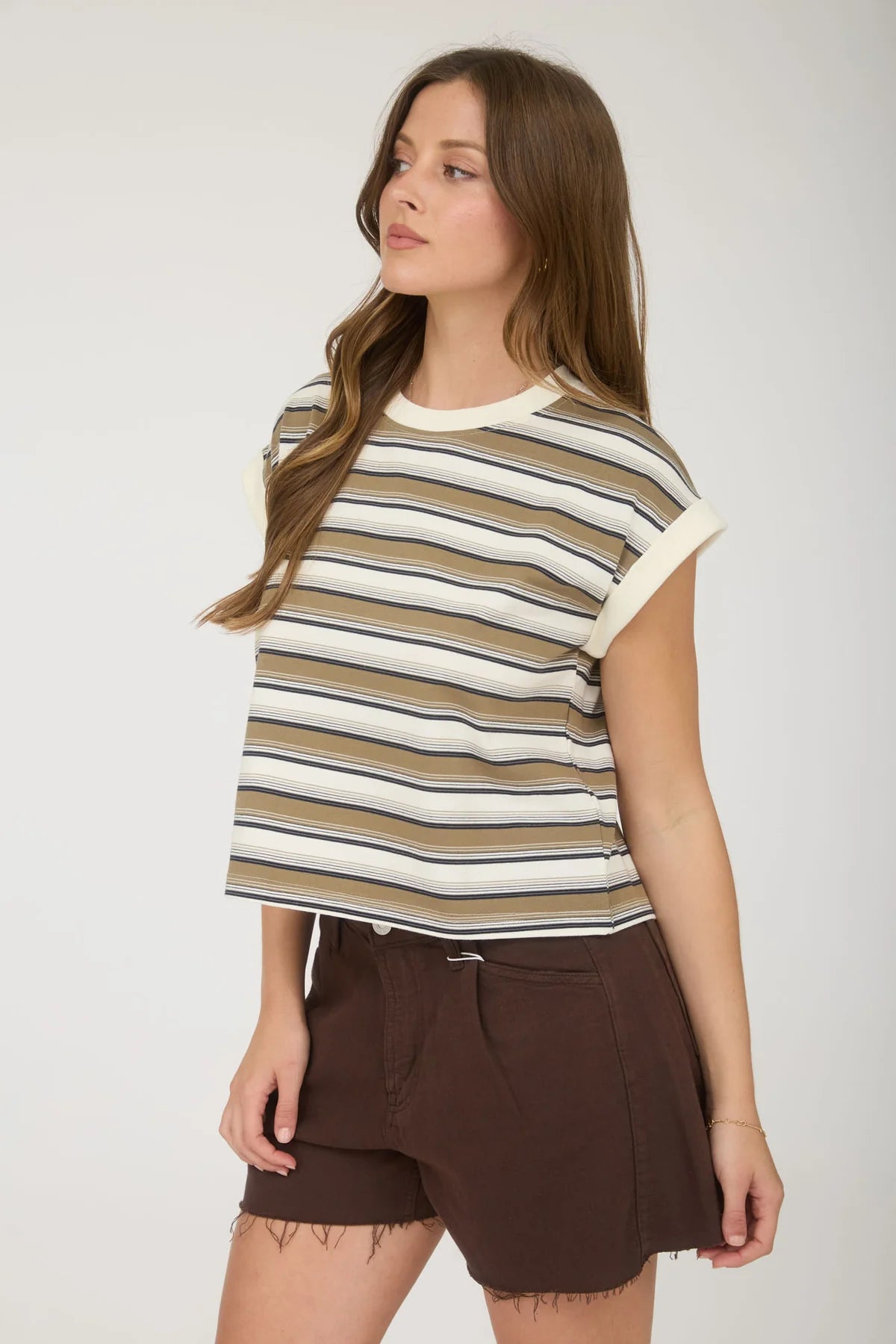 Clay Stripe Crew Neck