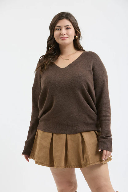 DROP SHOULDER SWEATER