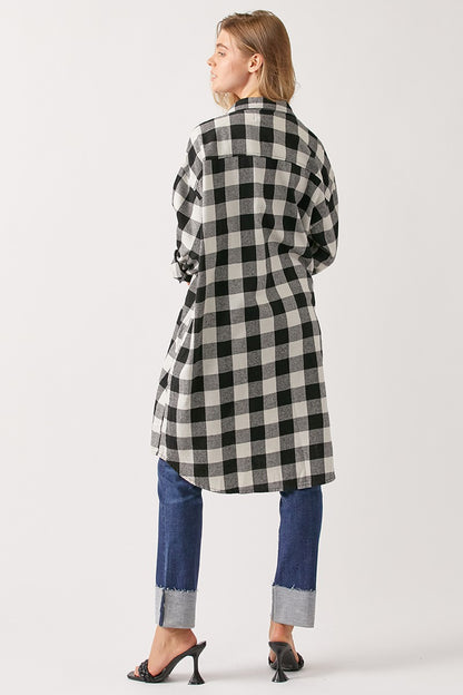 BUFFALO PLAID SHIRT JACKET