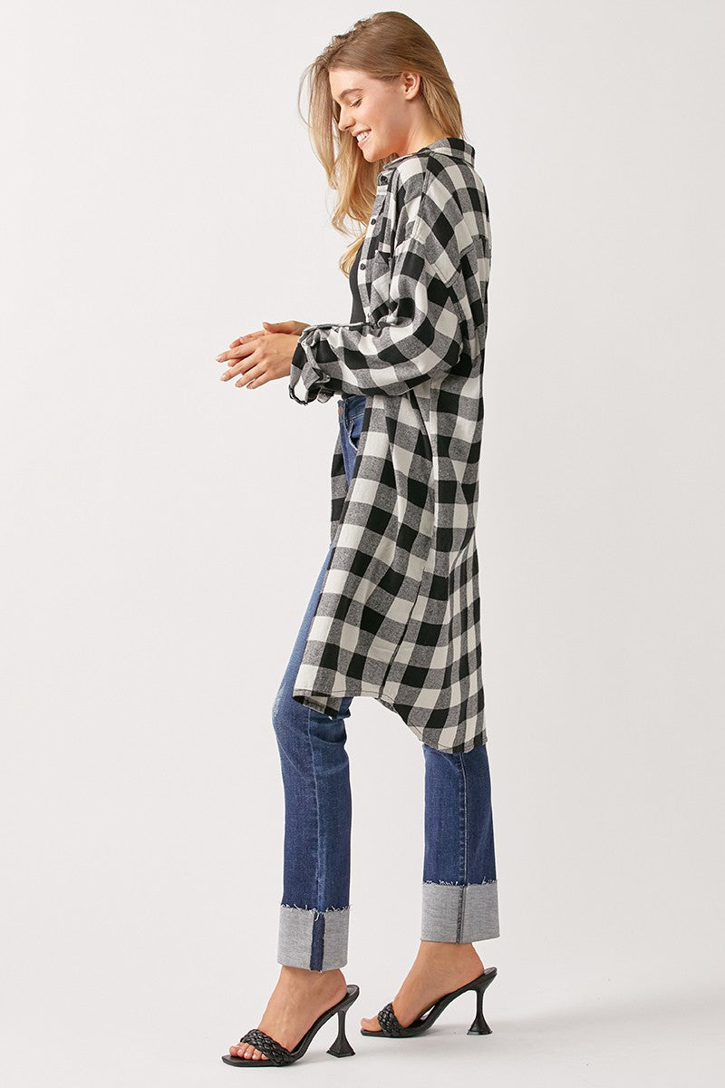 BUFFALO PLAID SHIRT JACKET