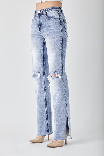 RISEN LONG STRAIGHT JEANS