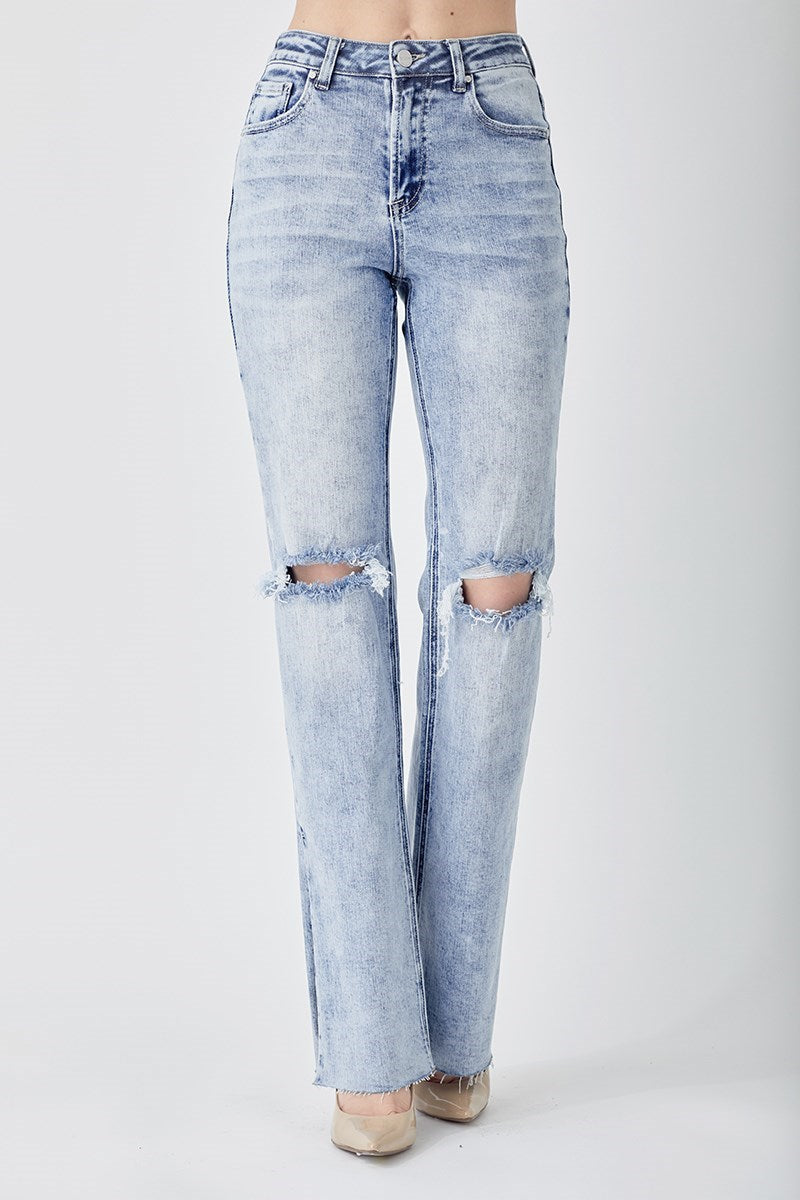 RISEN LONG STRAIGHT JEANS