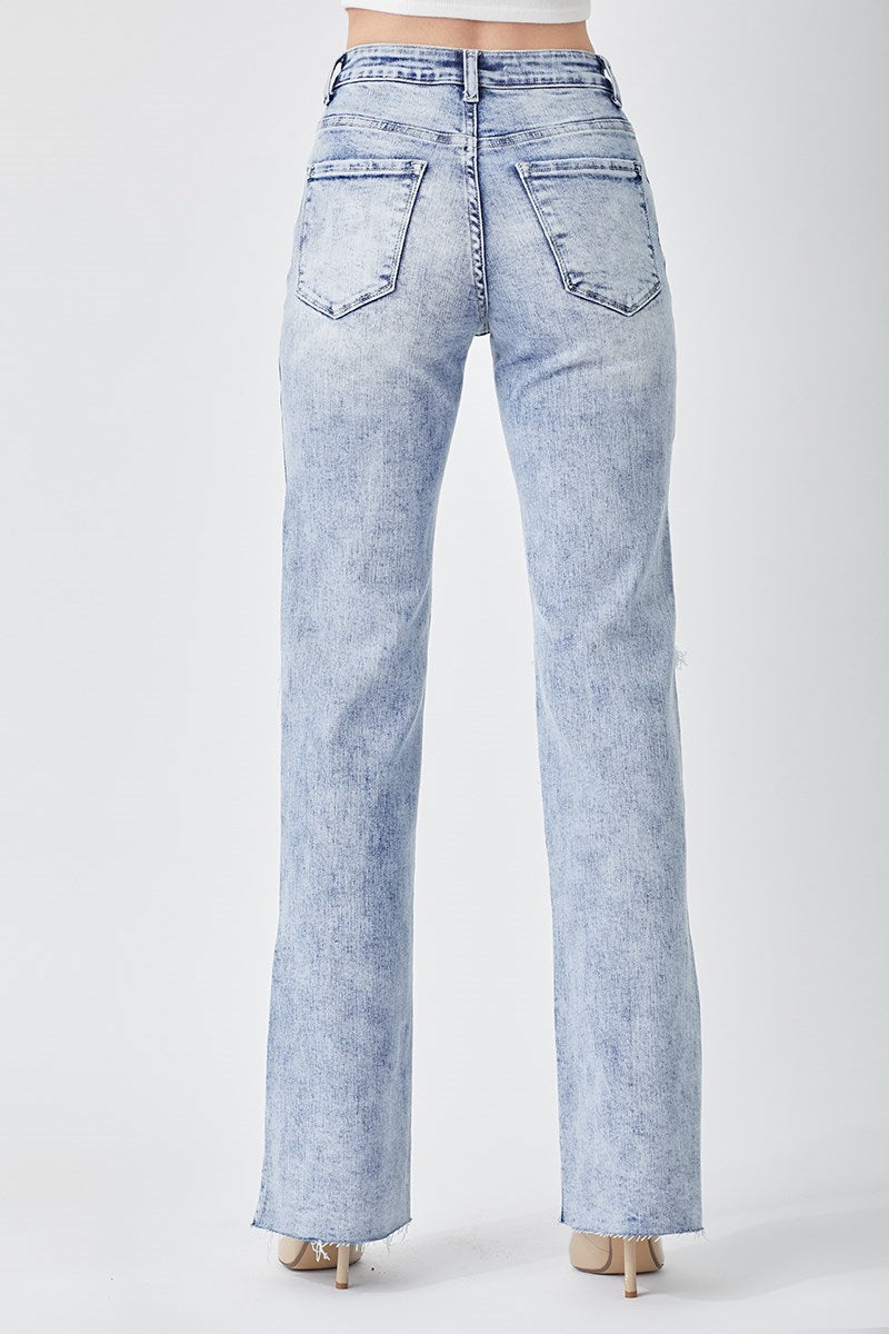 RISEN LONG STRAIGHT JEANS