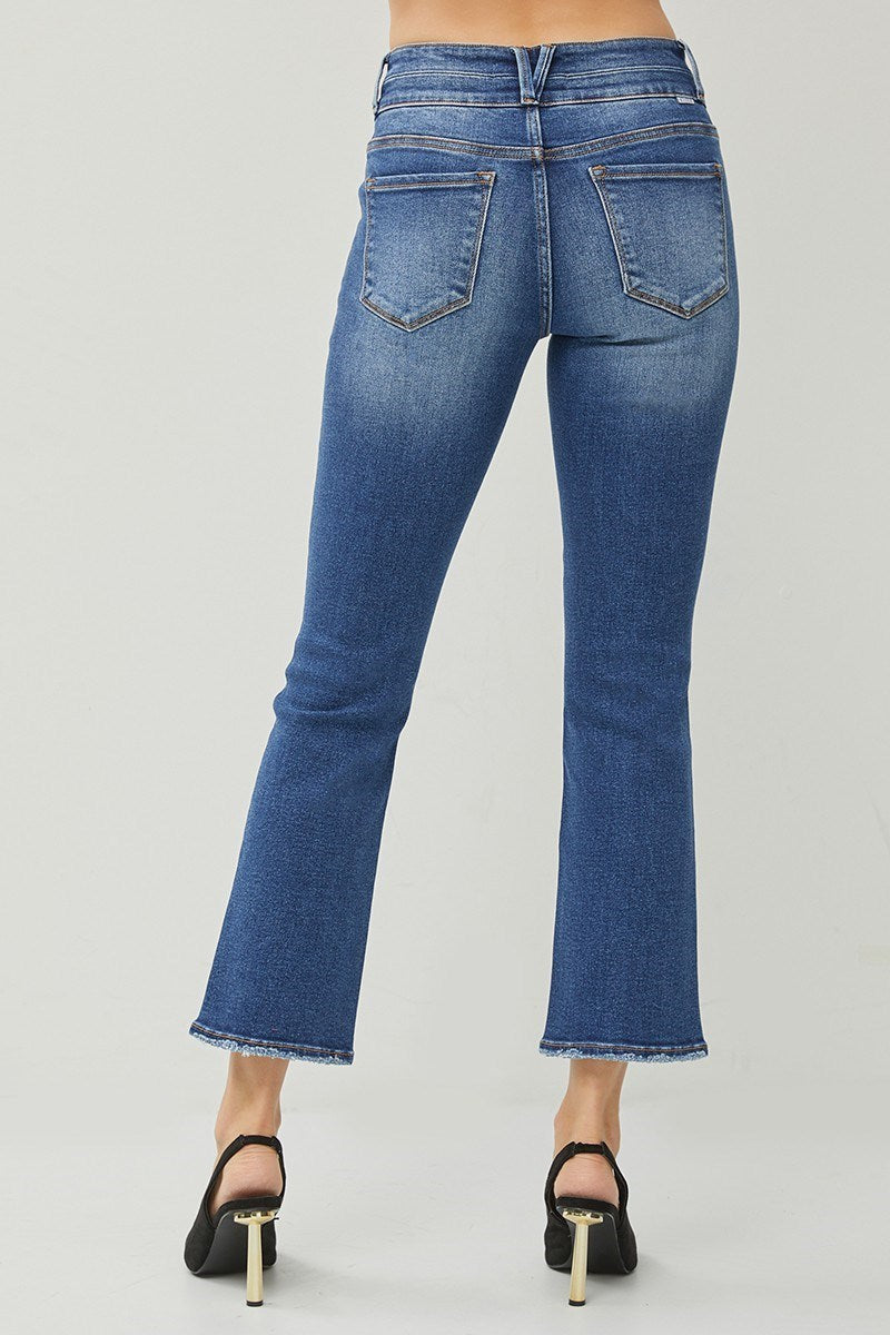 RISEN STRAIGHT JEANS-HIGH