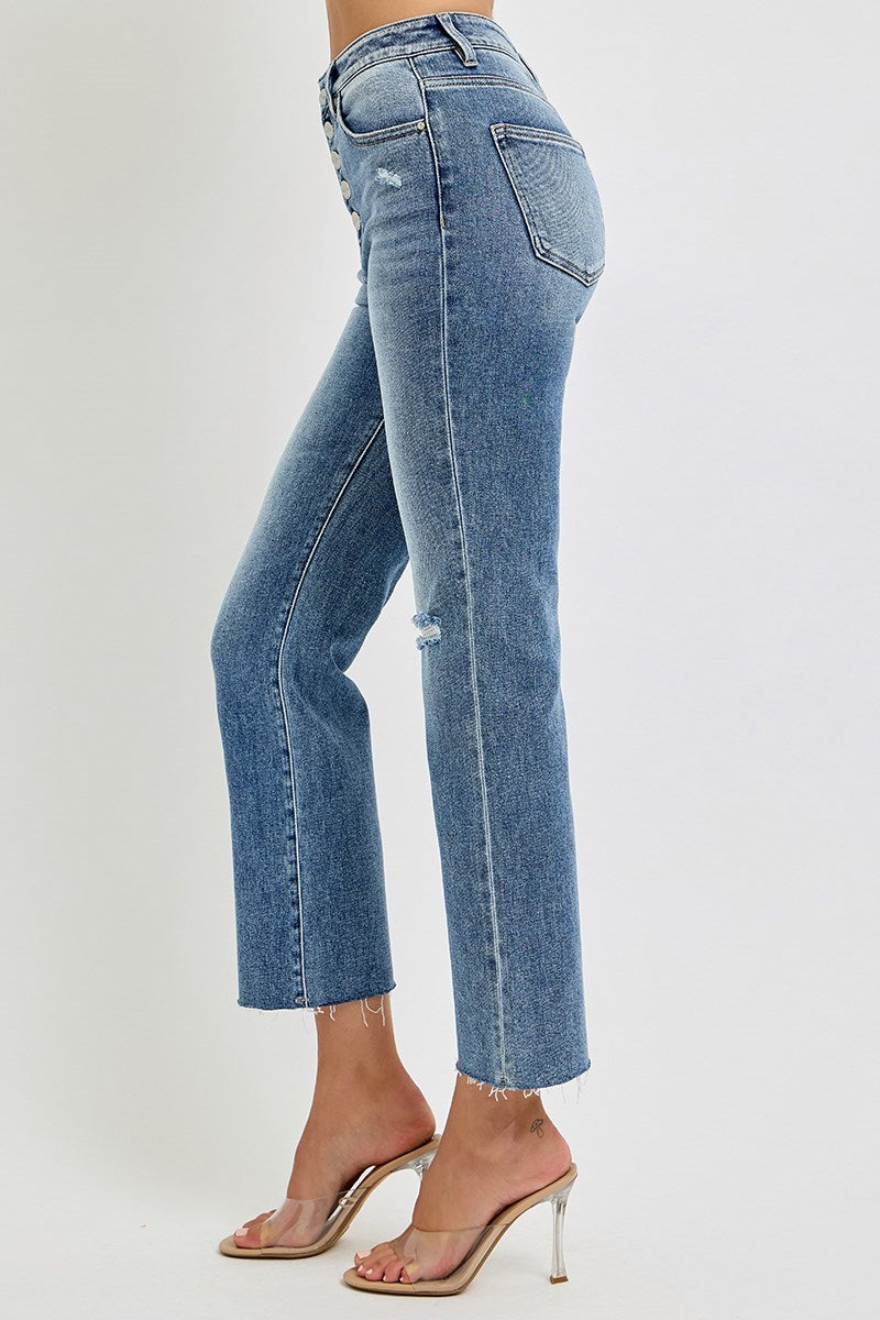 RISEN BUTTON DOWN CROPS-HIGH