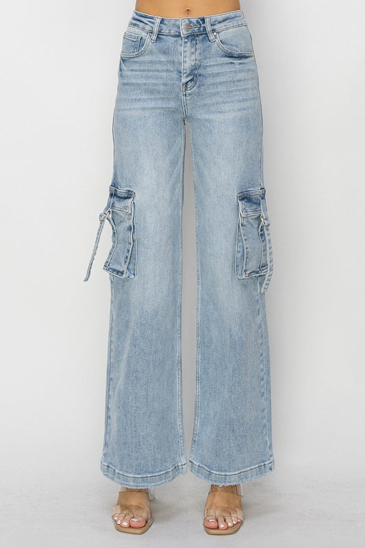 RISEN CARGO WIDE JEANS